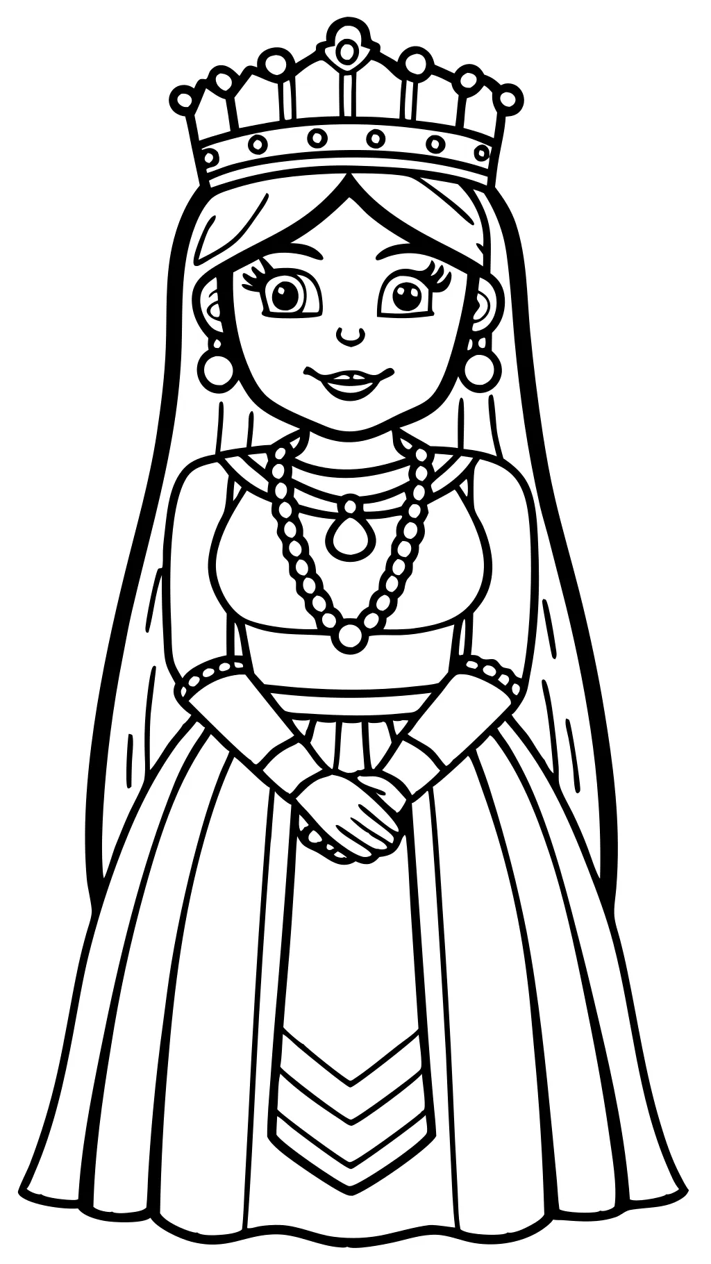 Página para colorear de Queen Esther